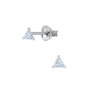 Diamond Triangle Stud Earrings